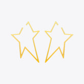 Big Star Earrings Long Drop Earrings